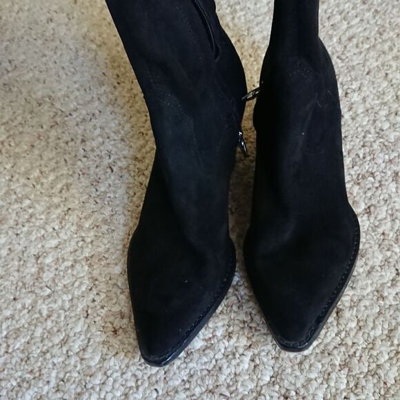 Dolce Vita suede over the knee boots in black size 37.5 - Picture 4 of 12